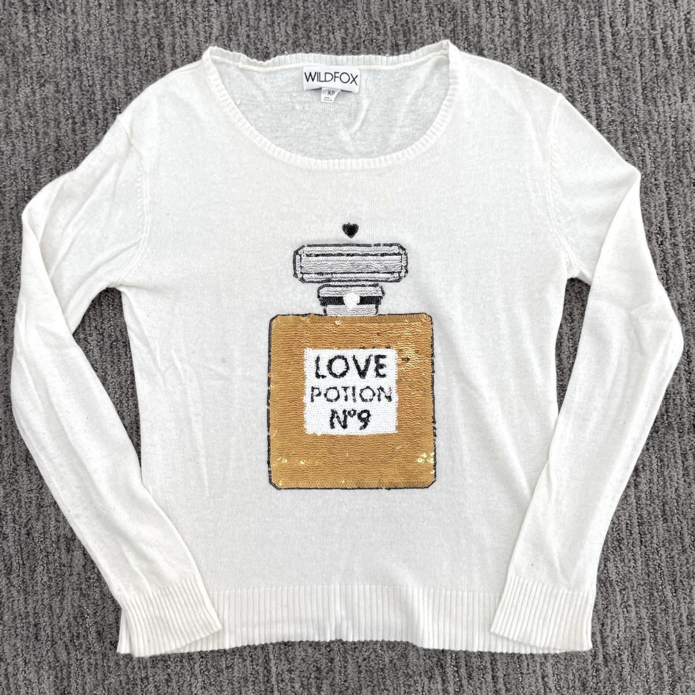 Wildfox White Label Sequin Sweater